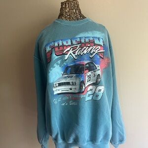 Foreign Racing sweatshirt skater, grunge, cozy, punk